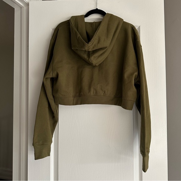 NWT Peace Collective US XL Cropped Green Hoodie - Picture 2 of 16